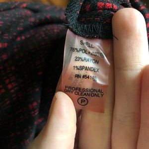 Calvin Klein Dresses - EUC Calvin Klein Red Black Check Cowl Dress Calvin Klein Dresses - EUC Calvin Klein Red Black Check Cowl Dress